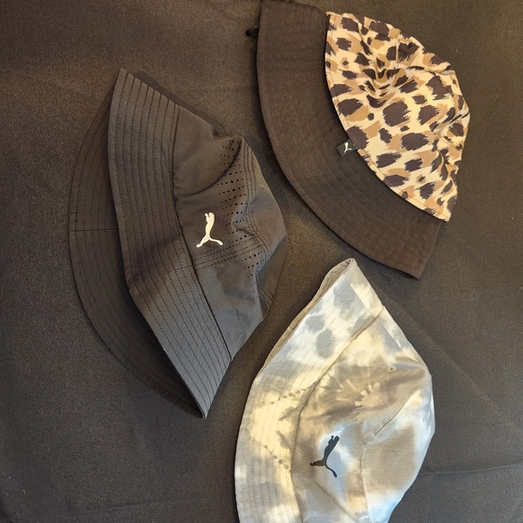 Puma Accessories - Puma Women's Bucket Hat Set - Black, Leopard, Tie-Dye